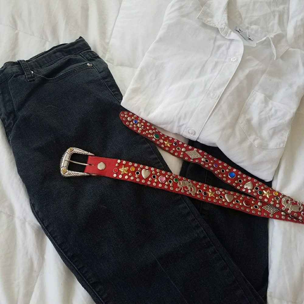 Washed Black Skinny Jeans